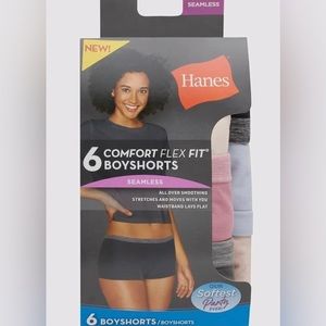 Hanes 6 pack boy shorts girls